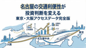 名古屋の交通利便性が投資判断を変える東京・大阪アクセスデータ完全版